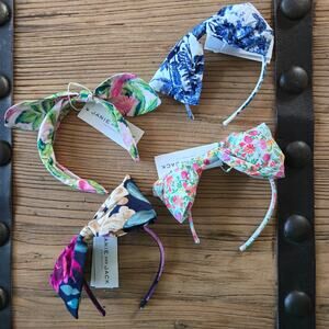 Janie and Jack 4 piece Bow Headband Bundle NEW